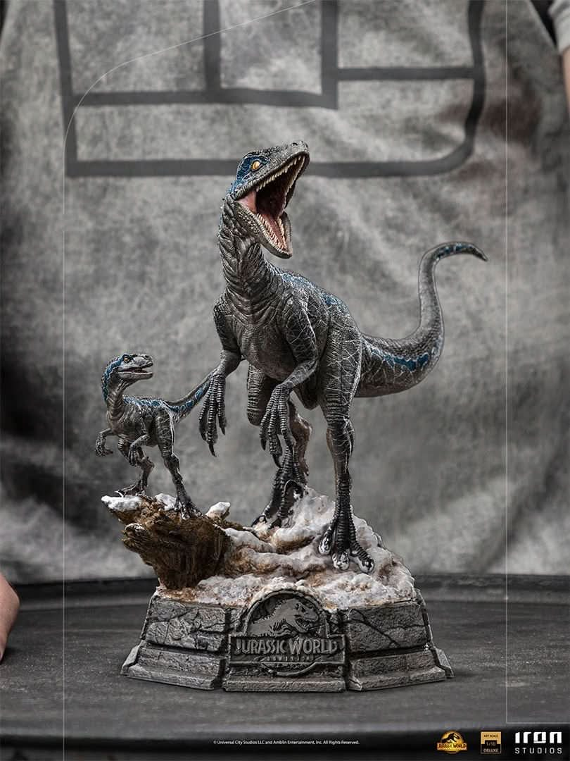 Statue Blue and Beta Deluxe - Jurassic World: Dominion - Art Scale 1/10 - Iron Studios