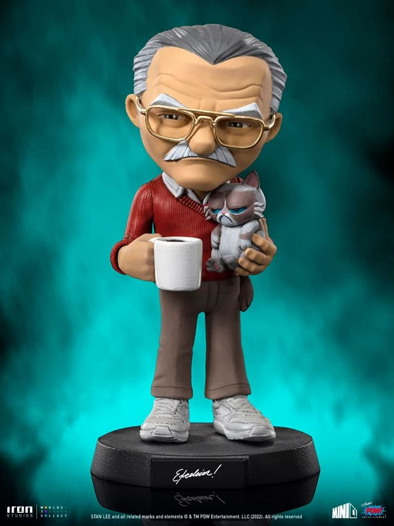 Statue Stan Lee with Grumpy Cat - Pow - MiniCo - Iron Studios