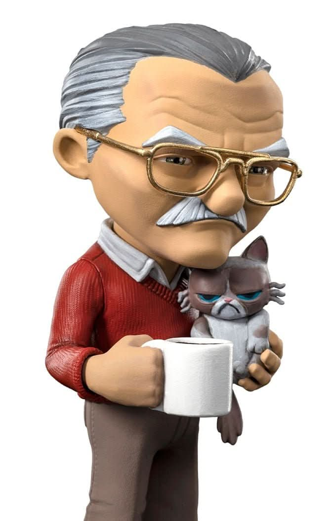 Statue Stan Lee with Grumpy Cat - Pow - MiniCo - Iron Studios