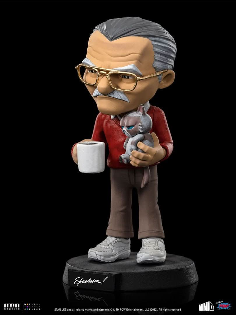 Statue Stan Lee with Grumpy Cat - Pow - MiniCo - Iron Studios