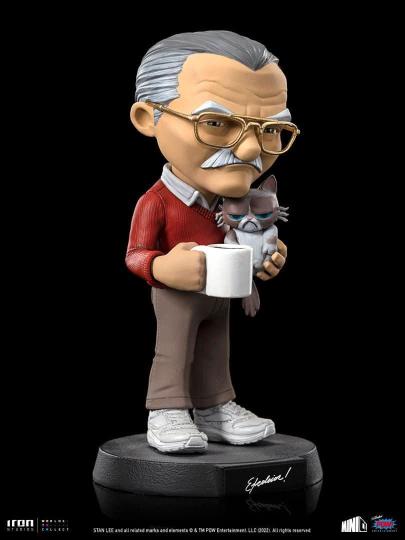 Statue Stan Lee with Grumpy Cat - Pow - MiniCo - Iron Studios