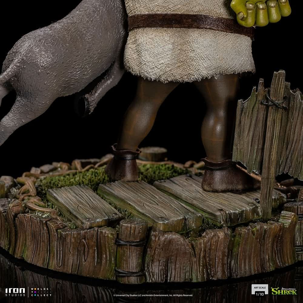 Statue Shrek, Donkey and The Gingerbread Man (Deluxe) - Shrek - Art Scale 1/10 - Iron Studios