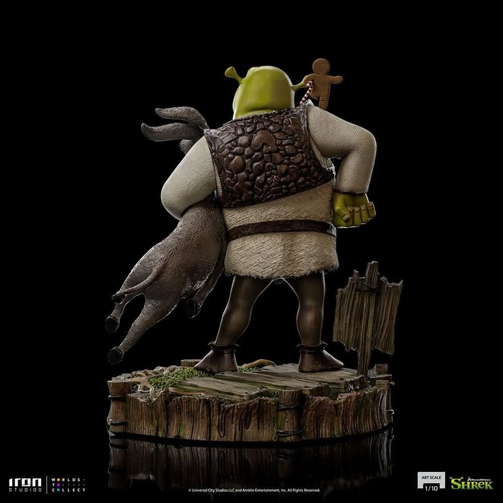 Statue Shrek, Donkey and The Gingerbread Man (Deluxe) - Shrek - Art Scale 1/10 - Iron Studios