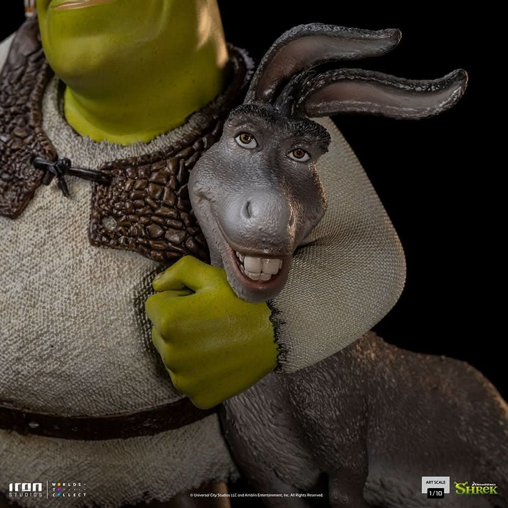 Statue Shrek, Donkey and The Gingerbread Man (Deluxe) - Shrek - Art Scale 1/10 - Iron Studios