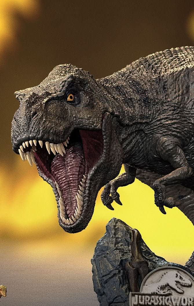 Statue T - Rex - Jurassic World - Icons - Iron Studios