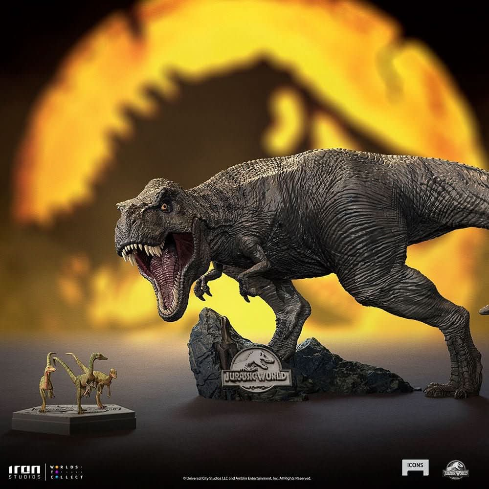 Statue T - Rex - Jurassic World - Icons - Iron Studios