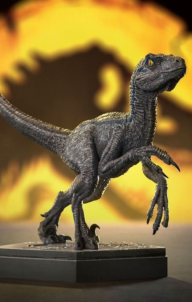 Statue Velociraptor Blue A - Jurassic World - Icons - Iron Studios