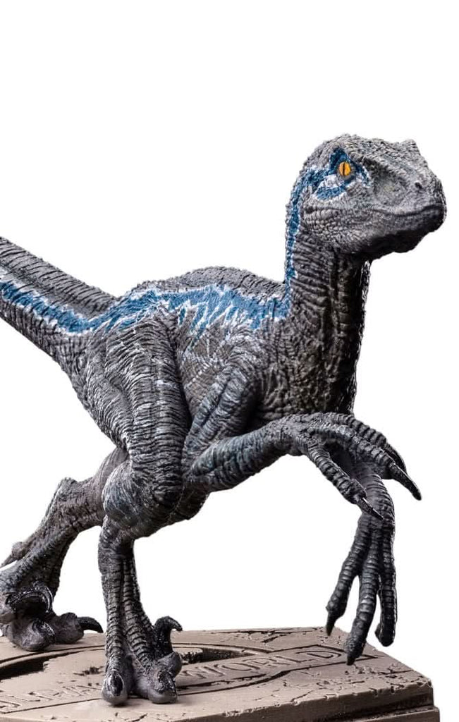 Blue Raptr Velociraptor Blue A - Jurassic World - Icons - Iron Studios – Iron ...