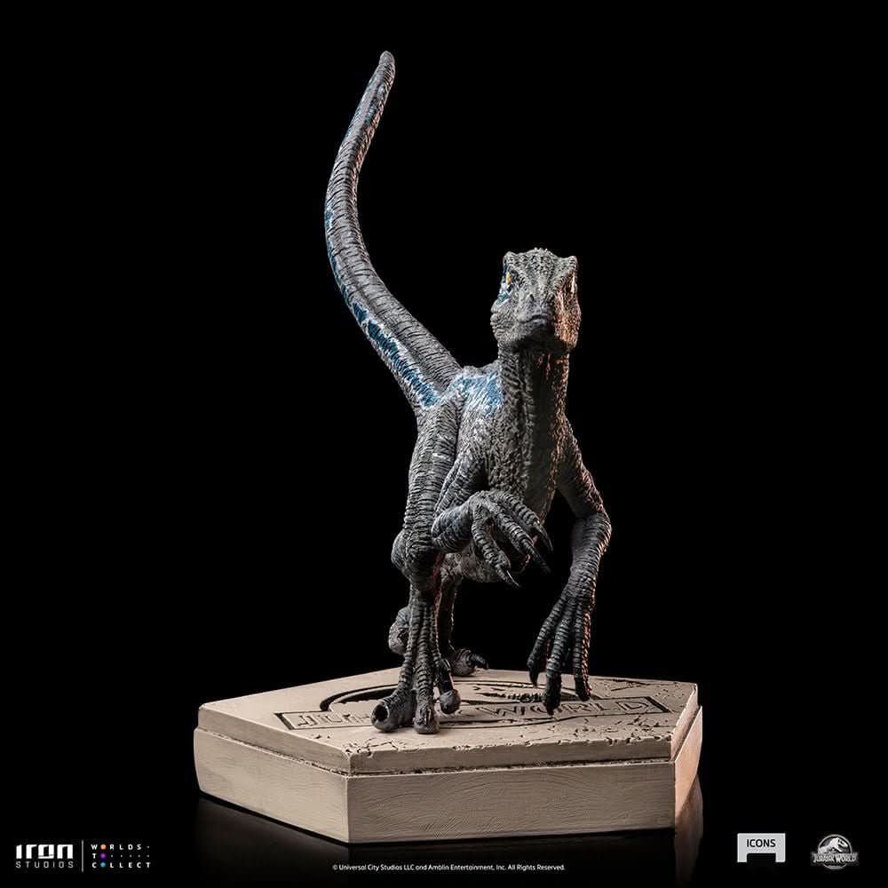 Statue Velociraptor Blue A - Jurassic World - Icons - Iron Studios