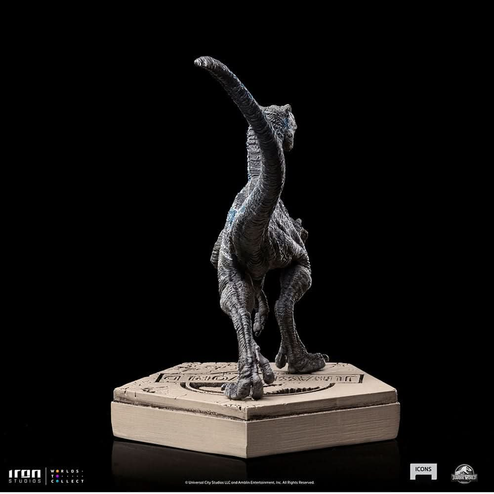 Statue Velociraptor Blue A - Jurassic World - Icons - Iron Studios