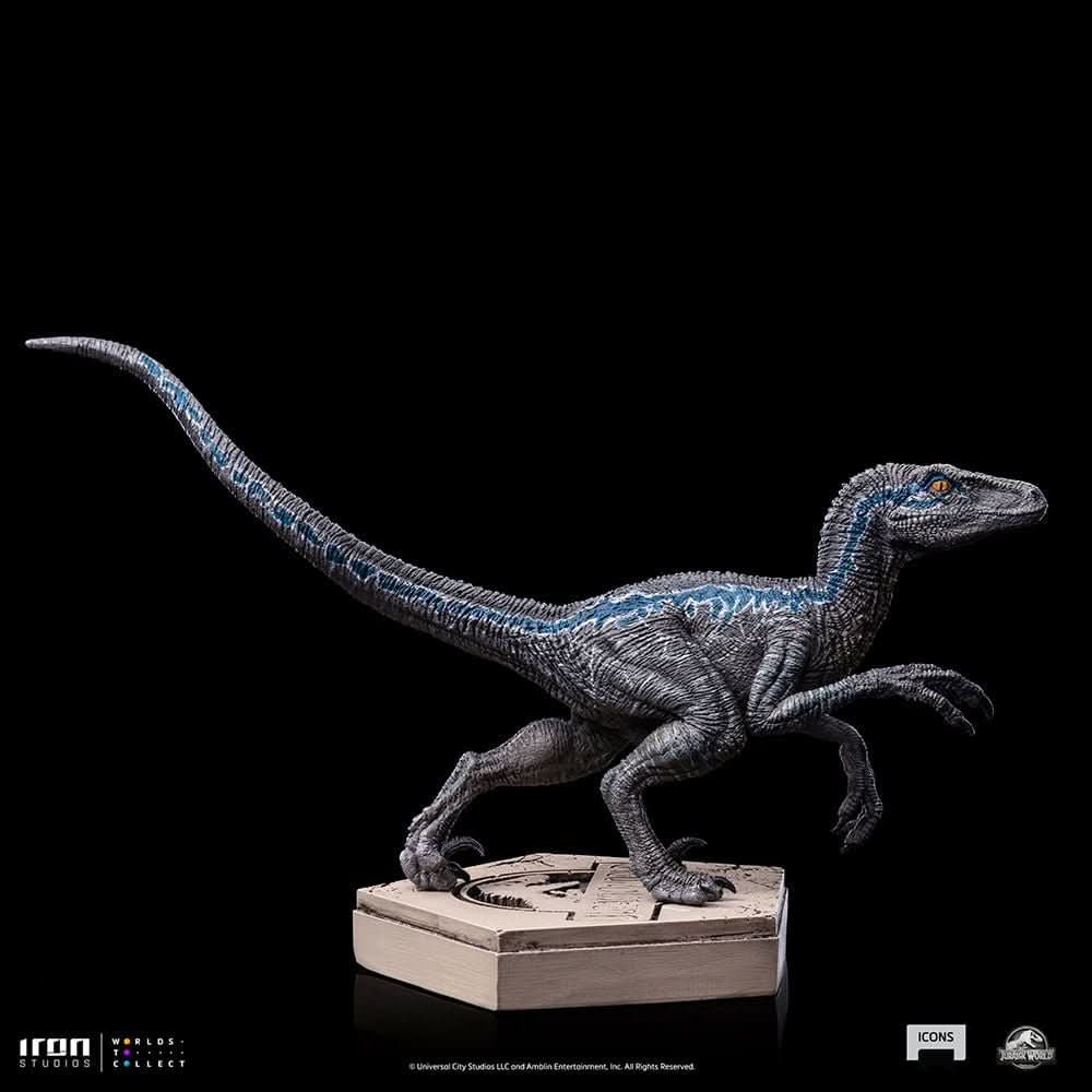 Statue Velociraptor Blue A - Jurassic World - Icons - Iron Studios