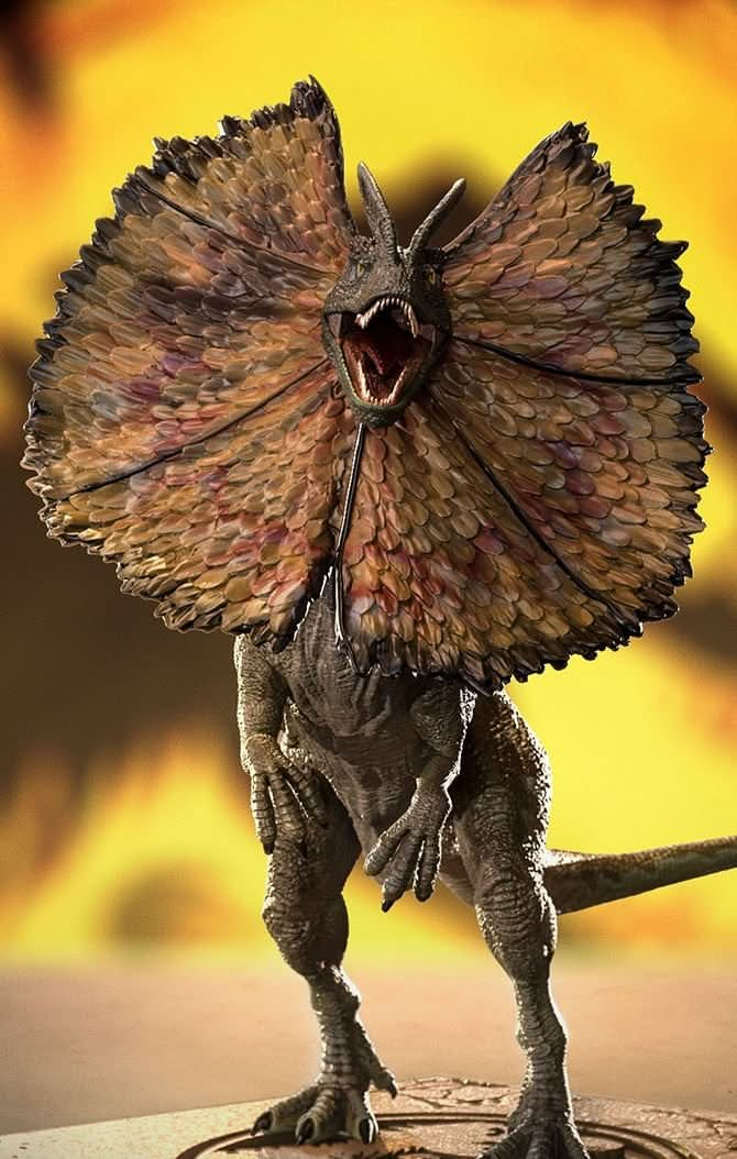 Statue Dilophosaurus - Jurassic Park - Icons - Iron Studios