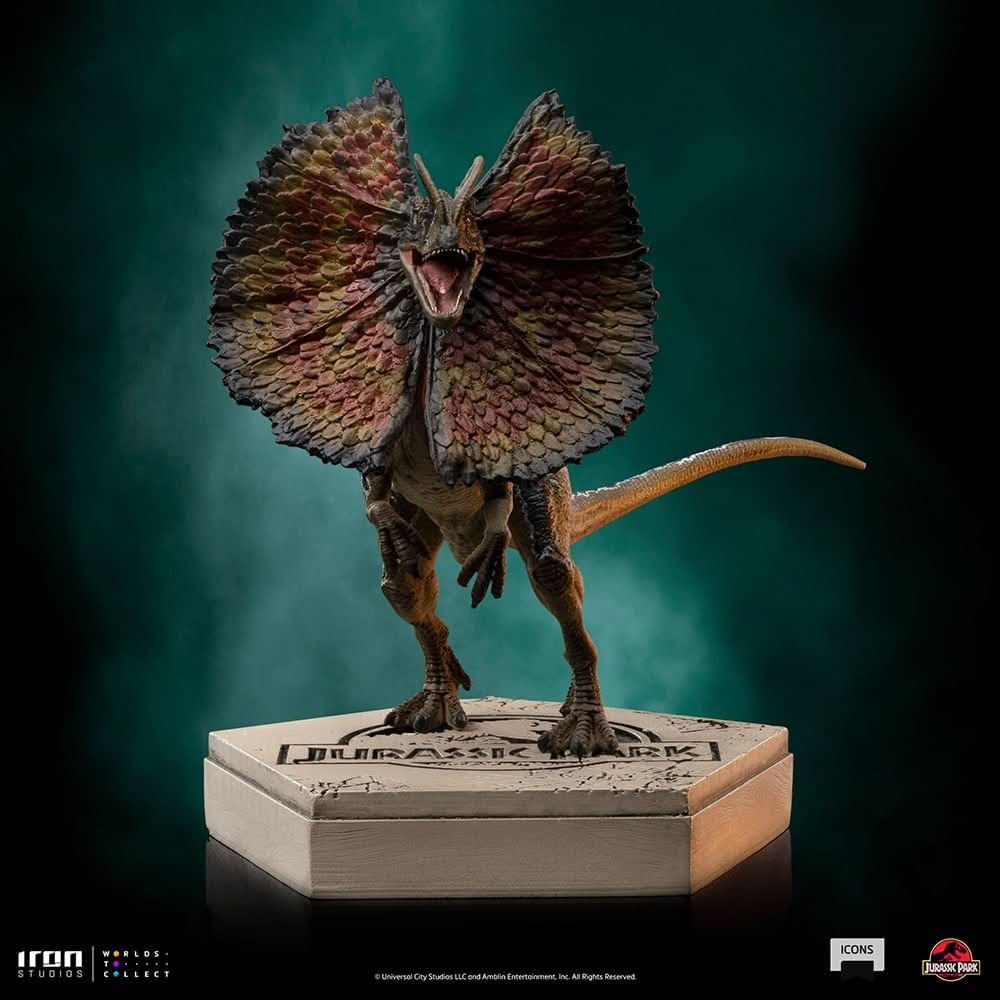 Statue Dilophosaurus - Jurassic Park - Icons - Iron Studios