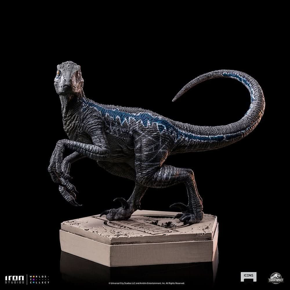 Statue Velociraptor Blue B - Jurassic World - Icons - Iron Studios