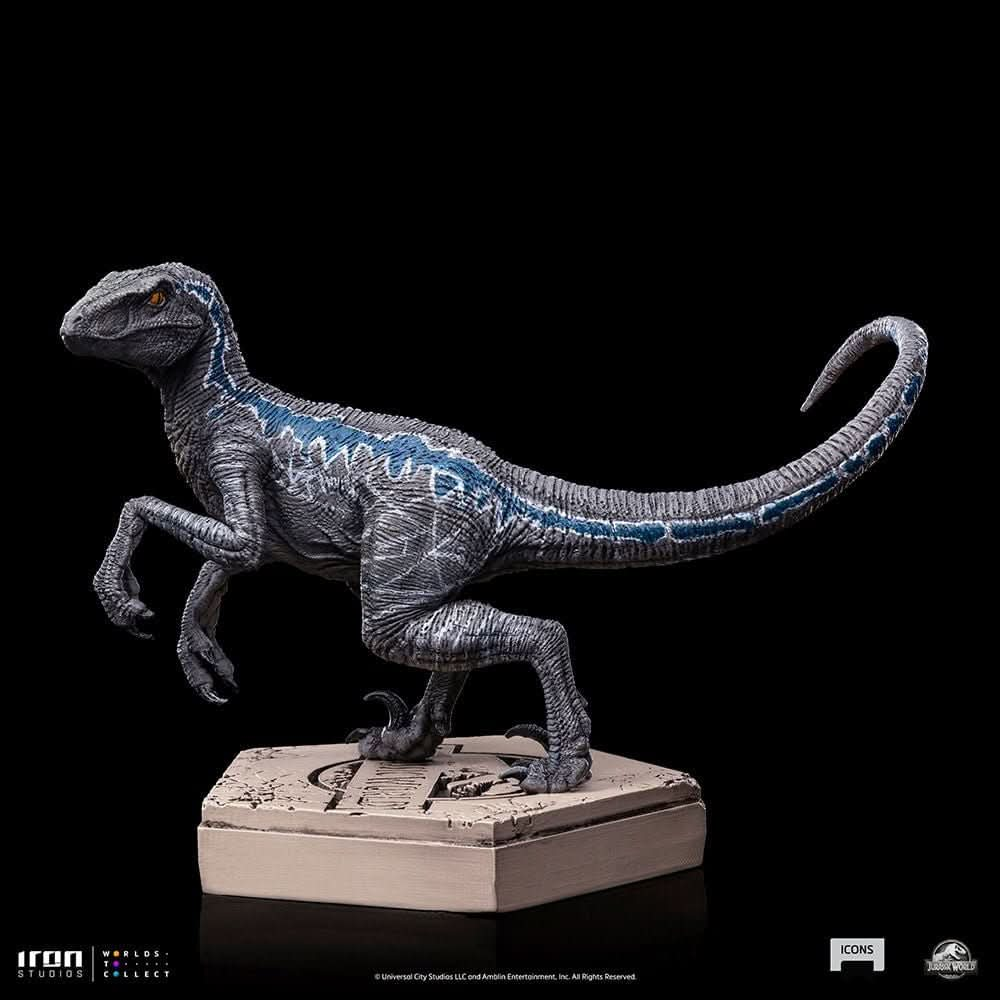 Statue Velociraptor Blue B - Jurassic World - Icons - Iron Studios