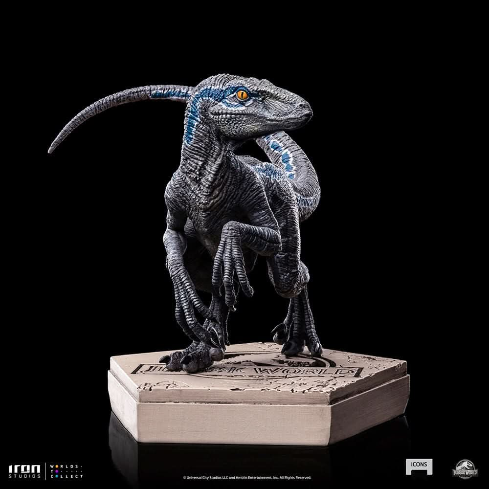 Statue Velociraptor Blue B - Jurassic World - Icons - Iron Studios