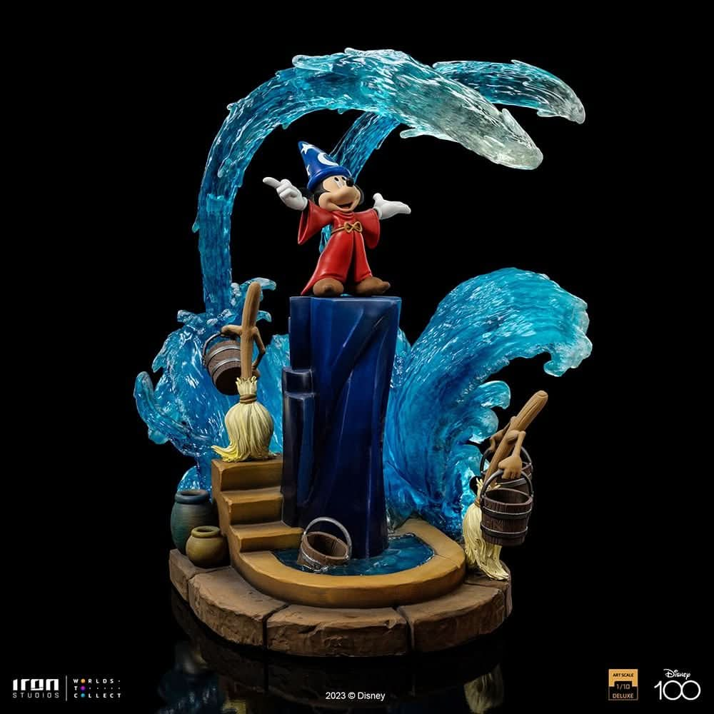 Statue Mickey Deluxe - Disney 100th - Fantasia - Art Scale 1/10 - Iron Studios