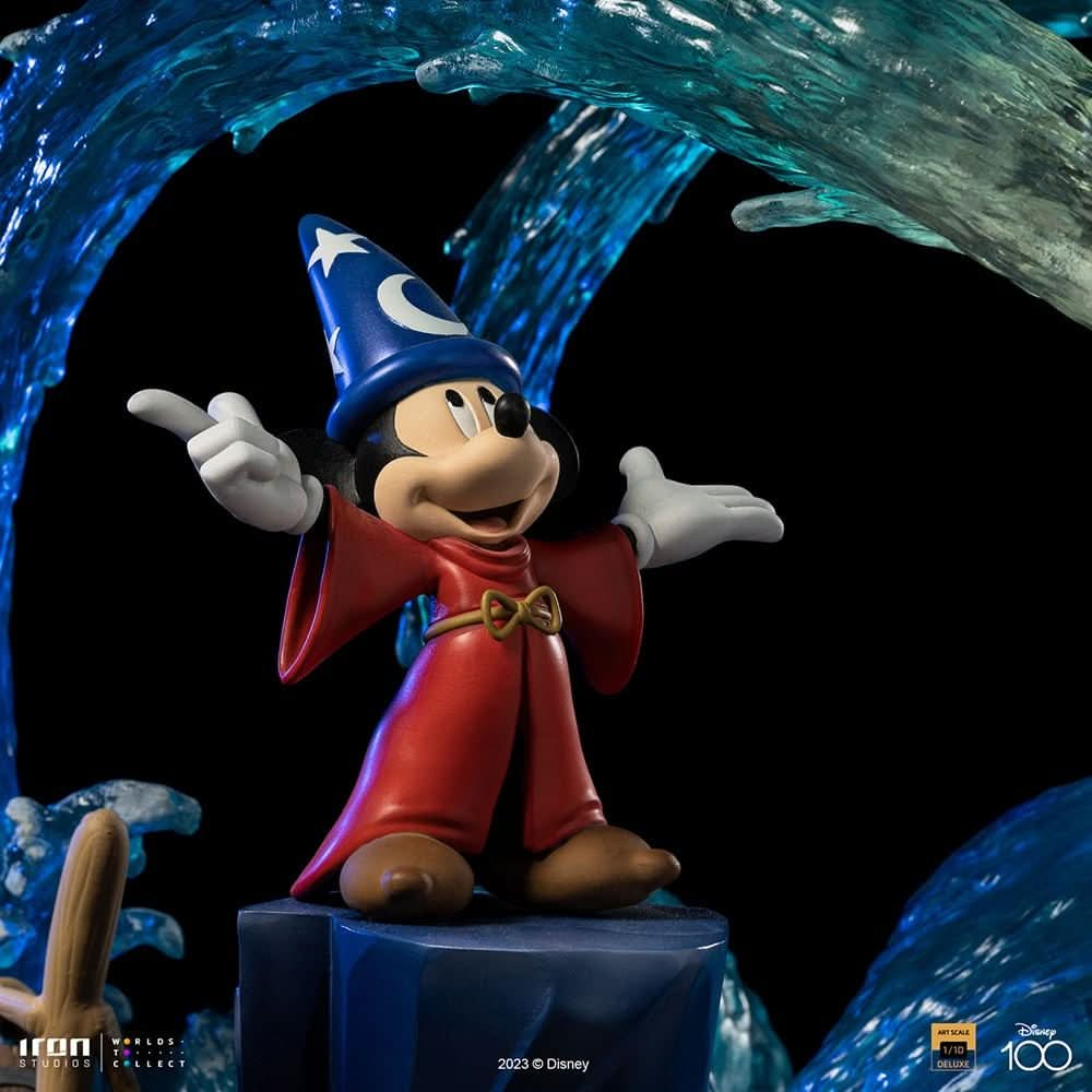 Statue Mickey Deluxe - Disney 100th - Fantasia - Art Scale 1/10 - Iron Studios