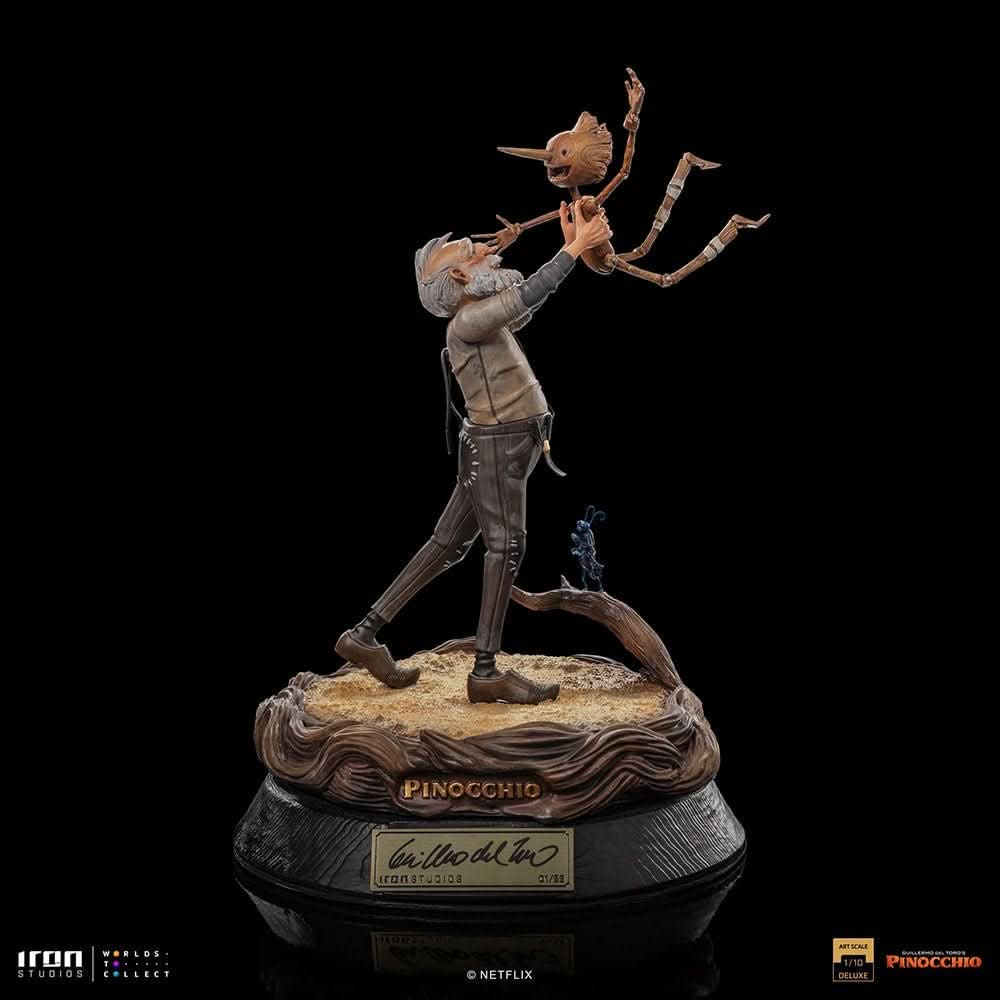 Statue Geppetto & Pinocchio Deluxe (Signed Version) - Pinocchio - Art Scale 1/10 - Iron Studios