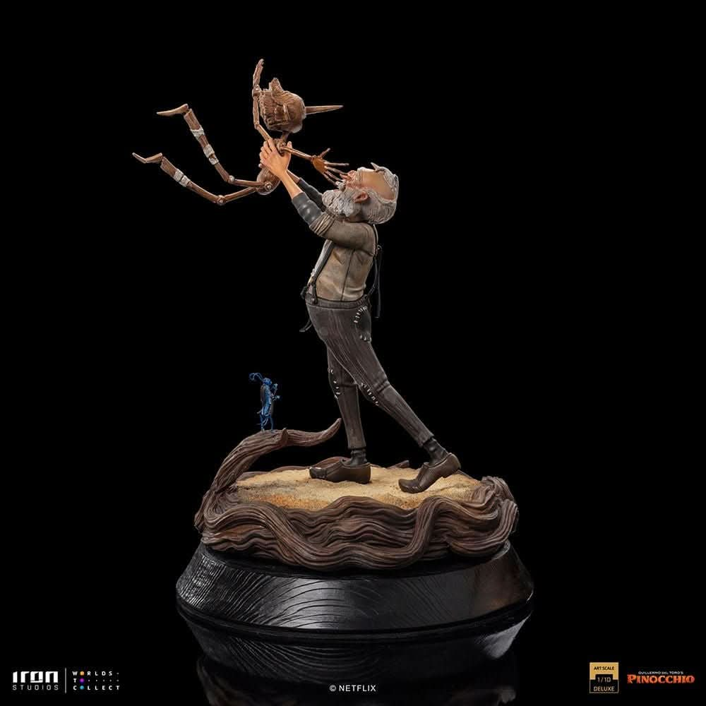 Statue Geppetto & Pinocchio Deluxe Signed - Art Scale 1/10 - Iron Studios