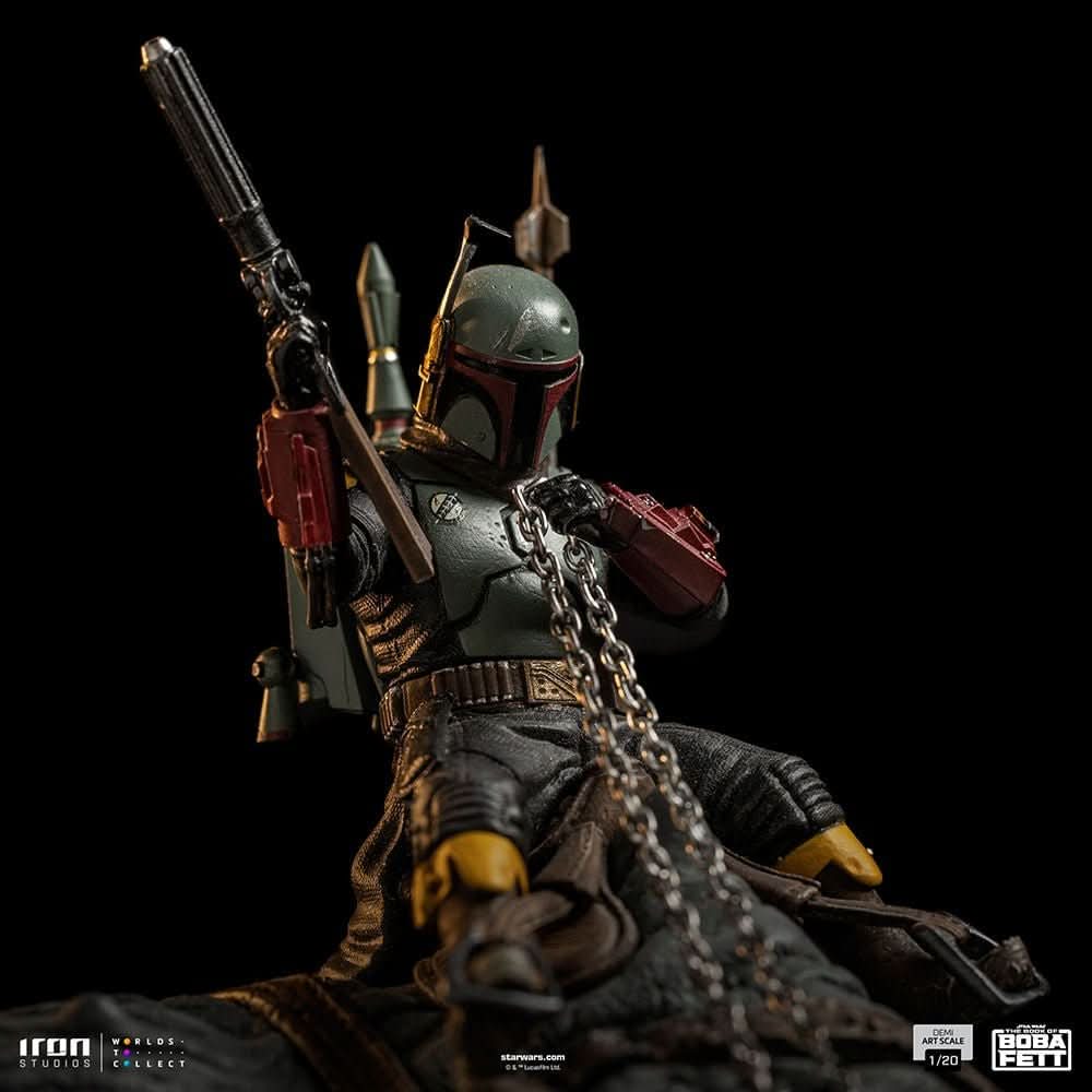 Statue Boba Fett and Rancor - Star Wars: The Book of Boba Fett - Demi Art Scale 1/20 - Iron Studios