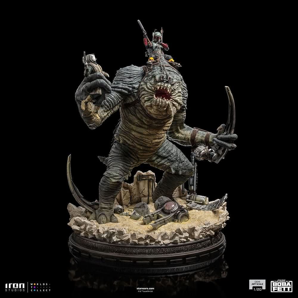Statue Boba Fett and Rancor - Star Wars: The Book of Boba Fett - Demi Art Scale 1/20 - Iron Studios