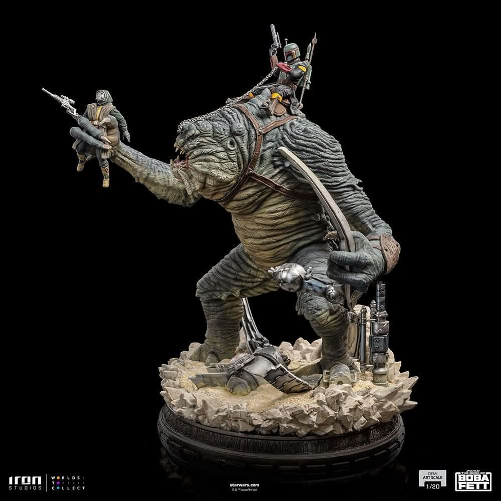 Statue Boba Fett & Rancor - The Book of Boba Fett - Demi Art Scale 1/20 - Iron Studios