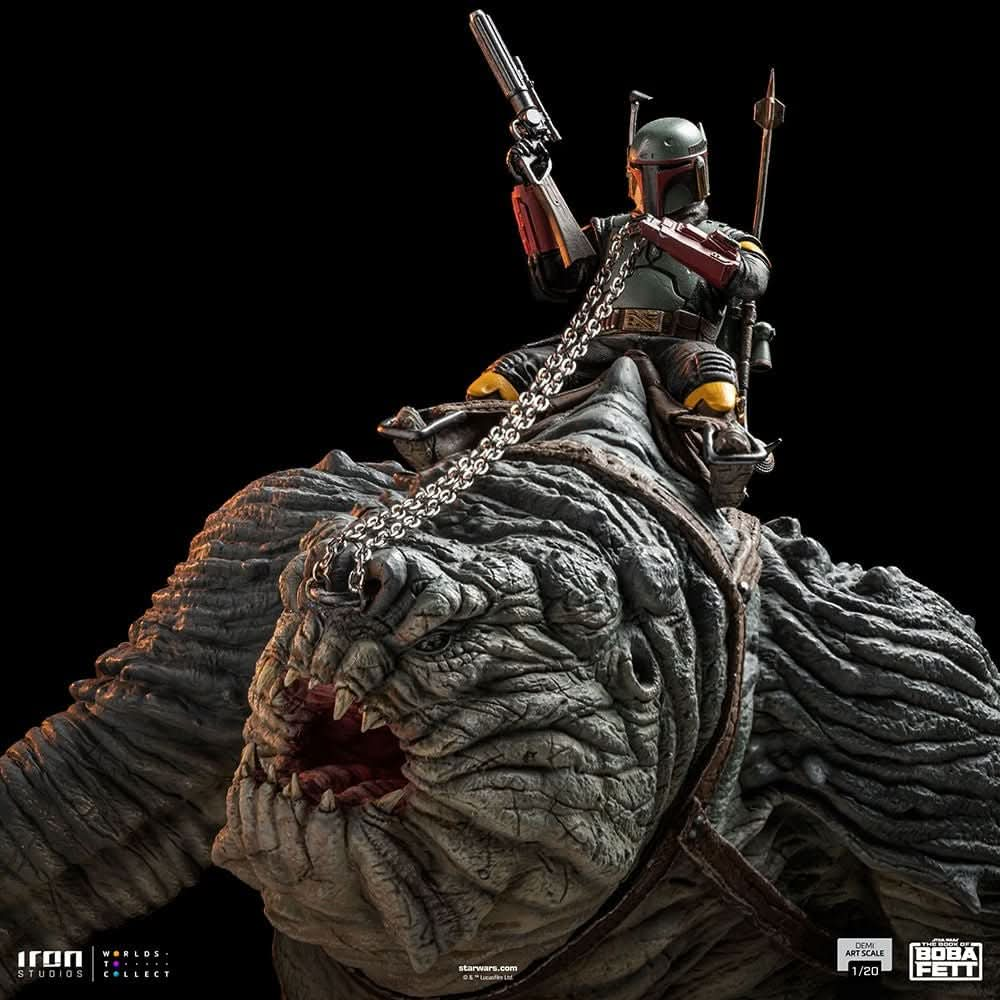 Statue Boba Fett & Rancor - The Book of Boba Fett - Demi Art Scale 1/20 - Iron Studios