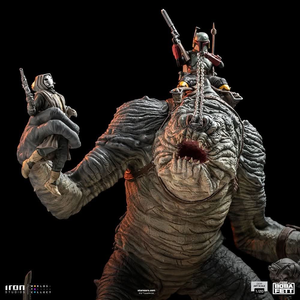 Statue Boba Fett and Rancor - Star Wars: The Book of Boba Fett - Demi Art Scale 1/20 - Iron Studios