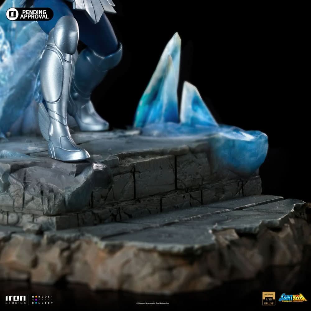 Iron Studios Cygnus Hyoga Deluxe 1/10 | Saint Seiya Con Luces LED | Figura De Colección 27 Cm Regalo Para Fans De Caballeros Del Zodiaco Iron Studios Cygnus Hyoga Deluxe 1/10 | Saint Seiya Con Luces LED | Figura De Colección 27 Cm Regalo Para Fans De Caballeros Del Zodiaco