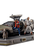 Statue DeLorean Full Set Deluxe - Back to the Future - Art Scale 1/10 - Iron Studios