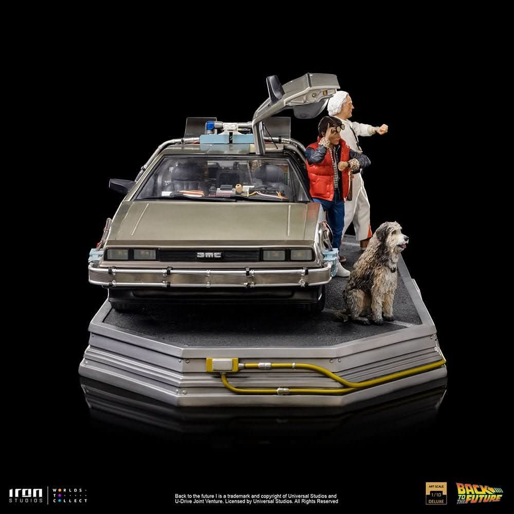 Statue DeLorean Full Set Deluxe - Back to the Future - Art Scale 1/10 - Iron Studios