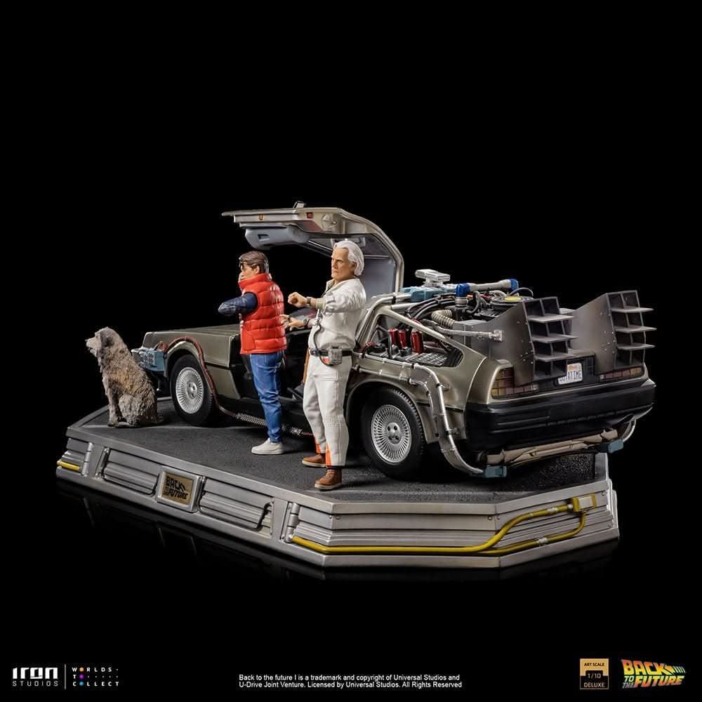 Statue DeLorean Full Set Deluxe - Back to the Future - Art Scale 1/10 - Iron Studios