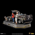 Statue DeLorean Full Set Deluxe - Back to the Future - Art Scale 1/10 - Iron Studios