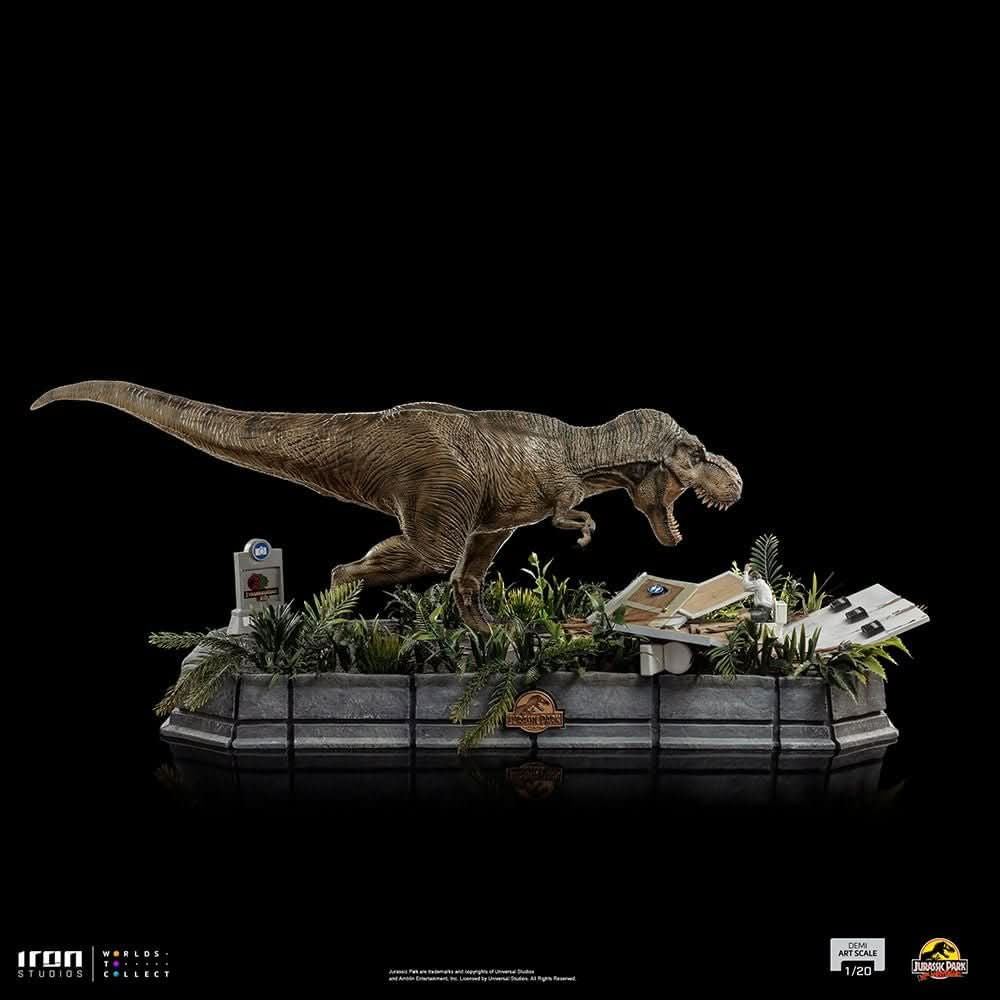 Statue Rex and Donald Gennaro - Jurassic Park - Demi Scale 1/20 - Iron Studios