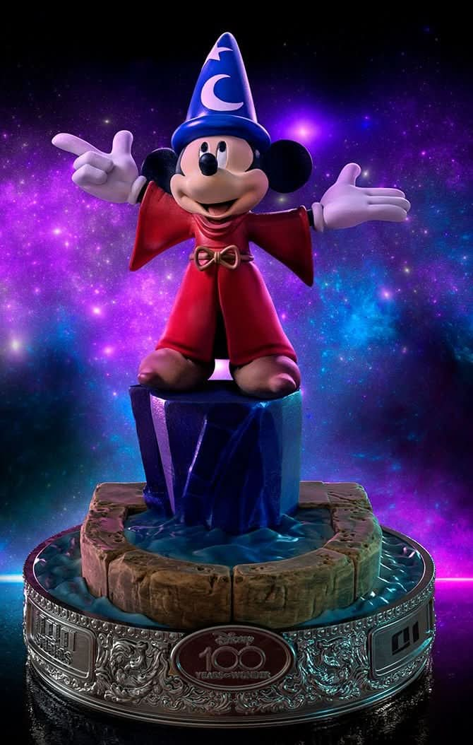 Statue Mickey 100 Years - Disney 100th - Fantasia - Art Scale 1/10 - Iron Studios