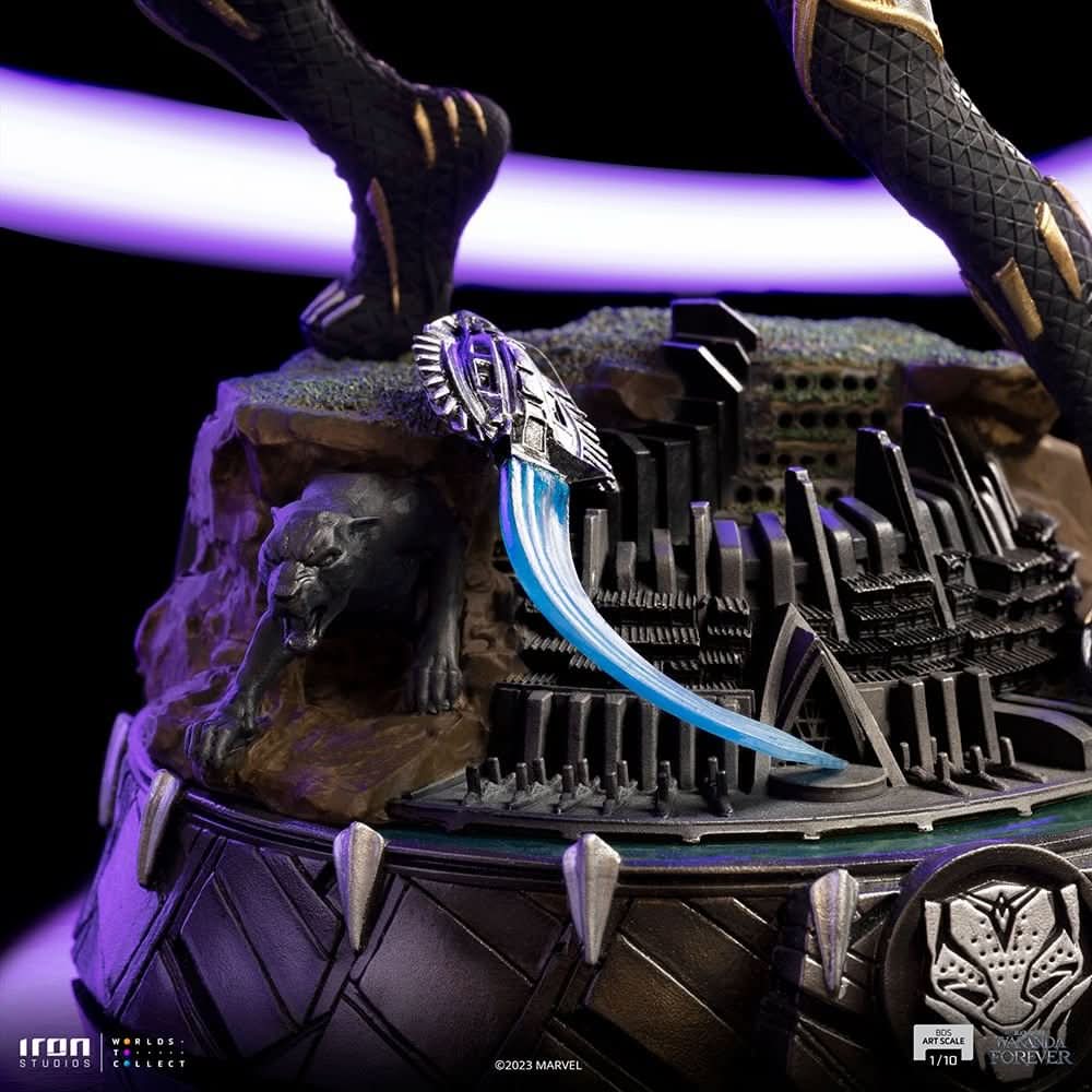 Black Panther スタチュー Marvel Collectible 12 Inch Statue Figure 1/6 Scale Posed - Black
