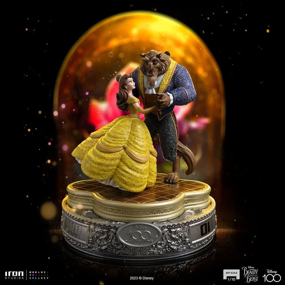 Statue Beauty and the Beast 100 Years Ver - Disney 100Th - Beauty and the Beast - Art Scale 1/10 - Iron Studios