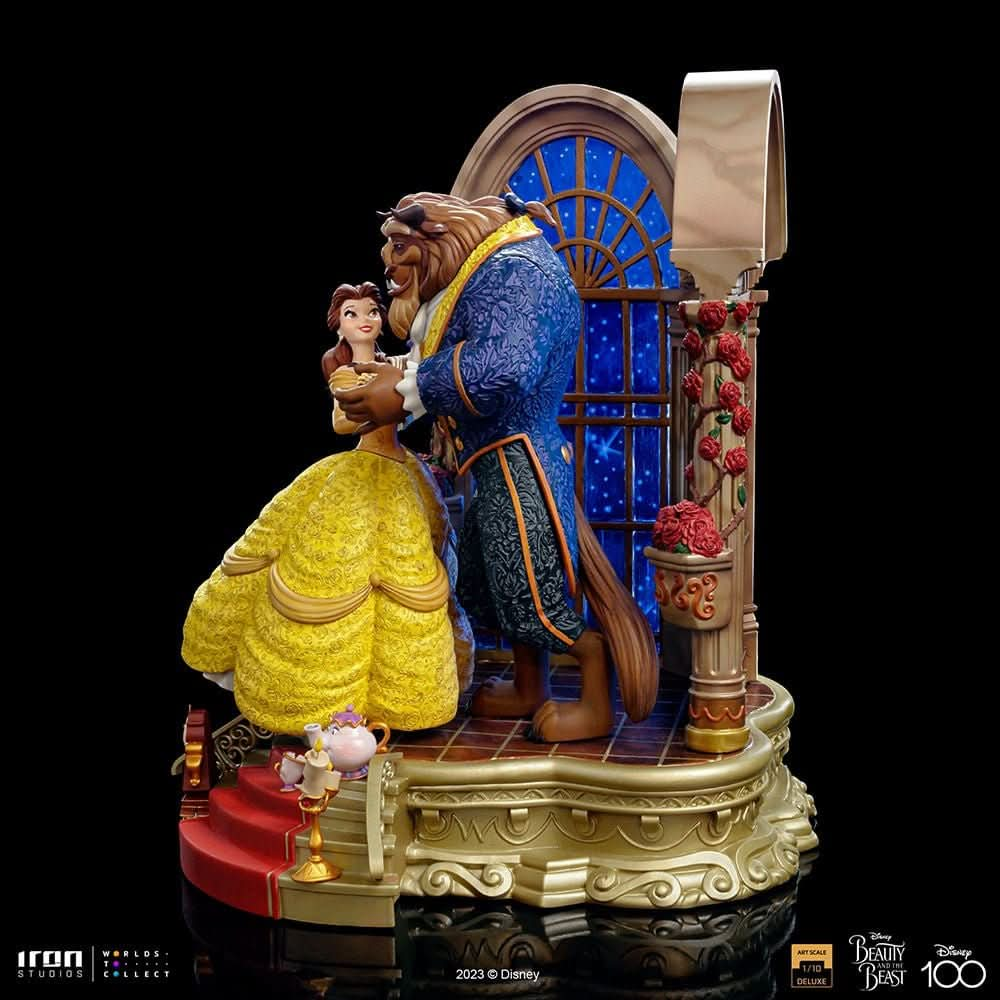 Statue Beauty and the Beast Deluxe - Disney 100Th - Beauty and the Beast - Art Scale 1/10 - Iron Studios