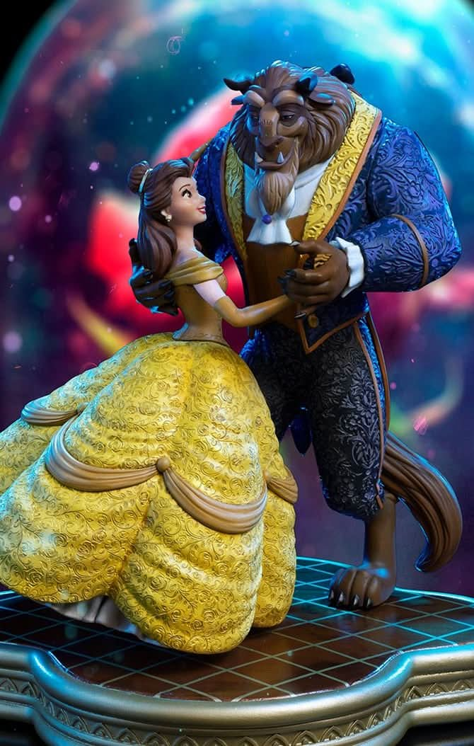 Statue Beauty and Beast - Disney 100Th - Beauty and Beast - Art Scale 1/10 - Iron Studios