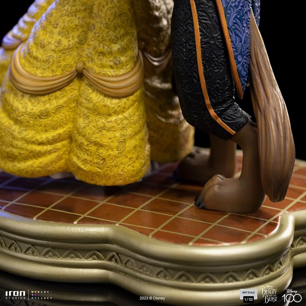 Statue Beauty and Beast - Disney 100Th - Beauty and Beast - Art Scale 1/10 - Iron Studios