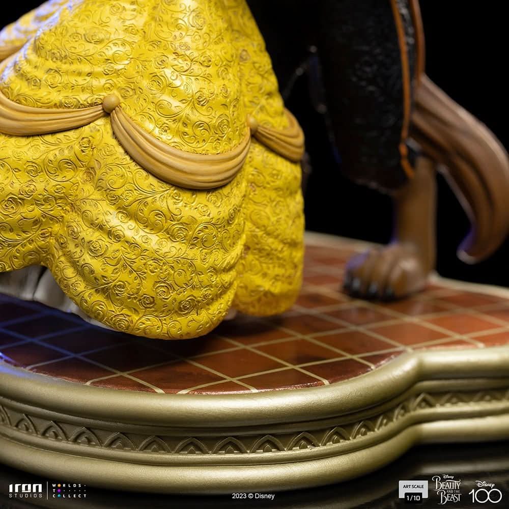 Statue Beauty and The Beast - Disney 100th - Beauty and The Beast - Art Scale 1/10 - Iron Studios