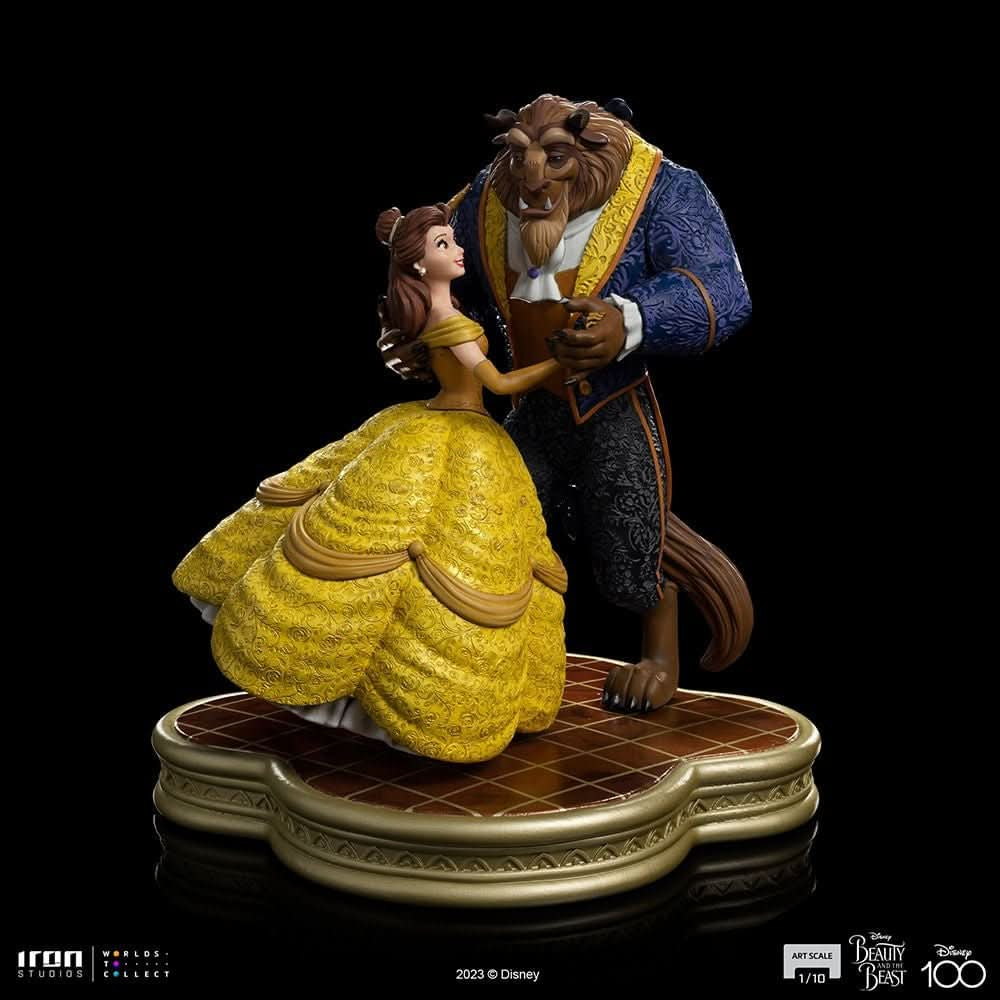 Statue Beauty and Beast - Disney 100Th - Beauty and Beast - Art Scale 1/10 - Iron Studios