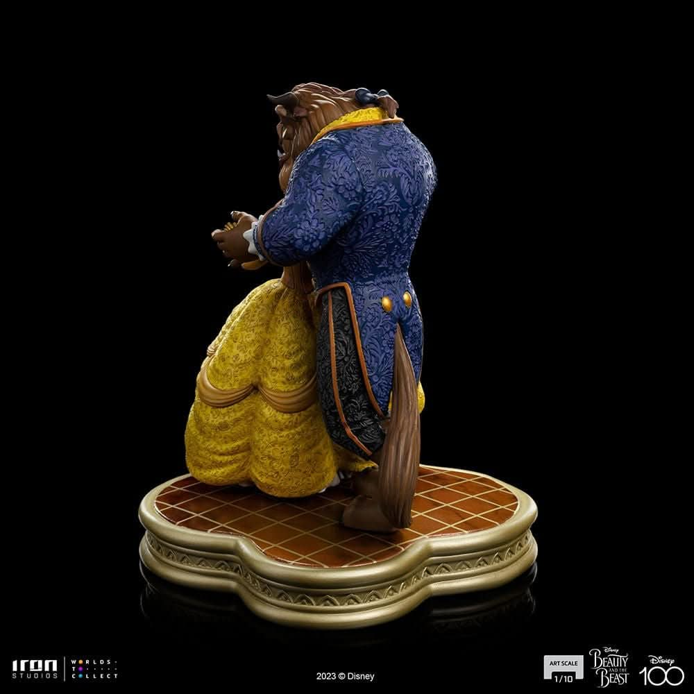 Statue Beauty and Beast - Disney 100Th - Beauty and Beast - Art Scale 1/10 - Iron Studios