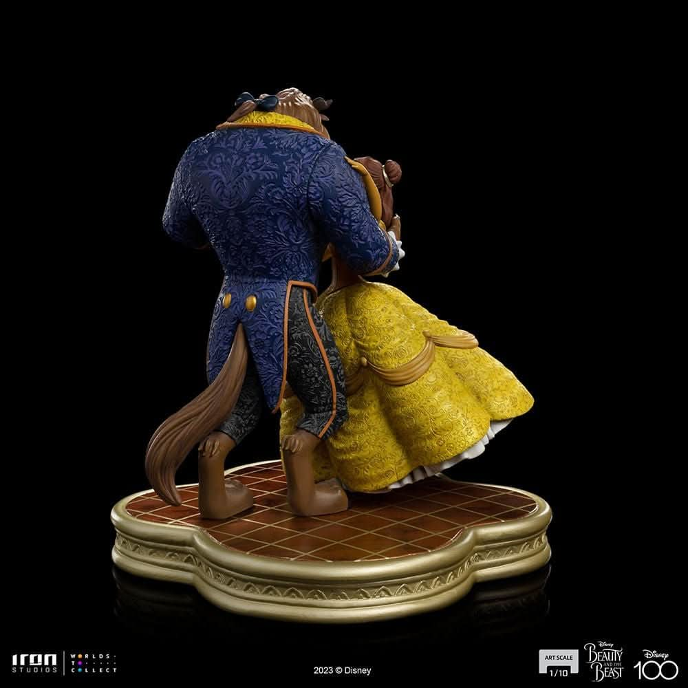 Statue Beauty and Beast - Disney 100Th - Beauty and Beast - Art Scale 1/10 - Iron Studios