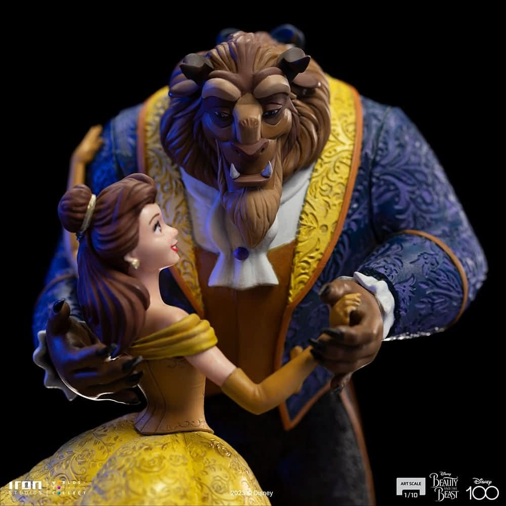 Statue Beauty and Beast - Disney 100Th - Beauty and Beast - Art Scale 1/10 - Iron Studios