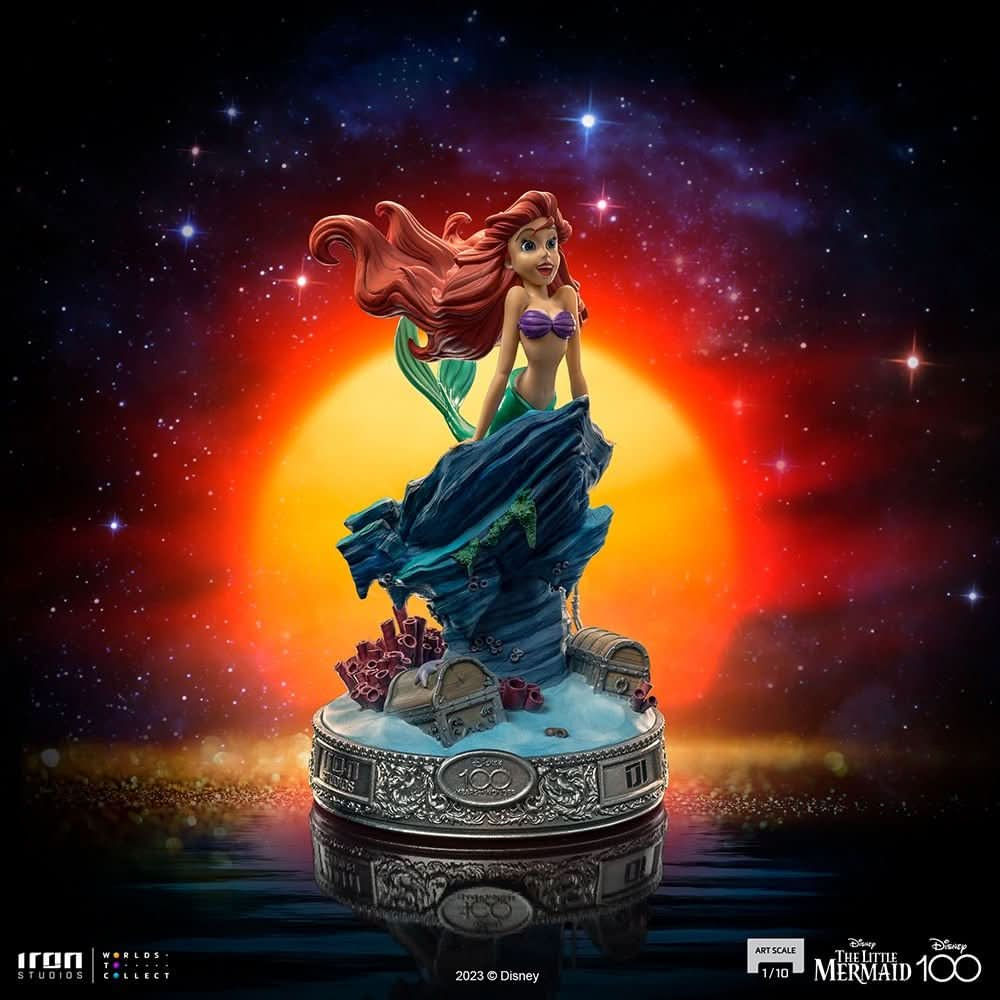 Statue Little Mermaid 100 Years Ver - Disney 100Th - Little Mermaid - Art Scale 1/10 - Iron Studios