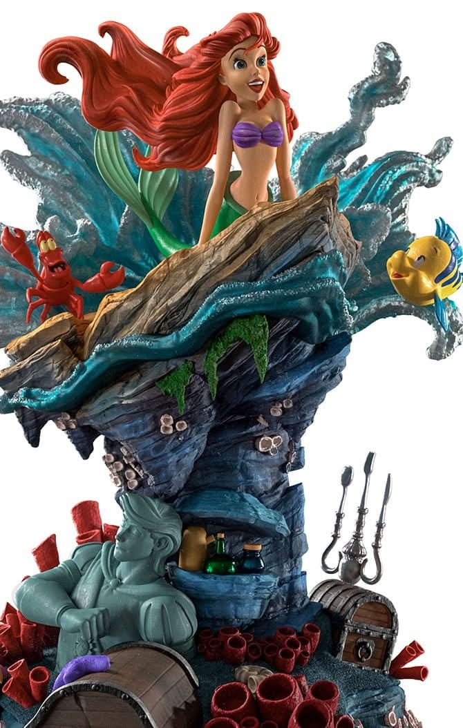 Statue Little Mermaid Deluxe - Disney 100Th - Little Mermaid - Art Scale 1/10 - Iron Studios