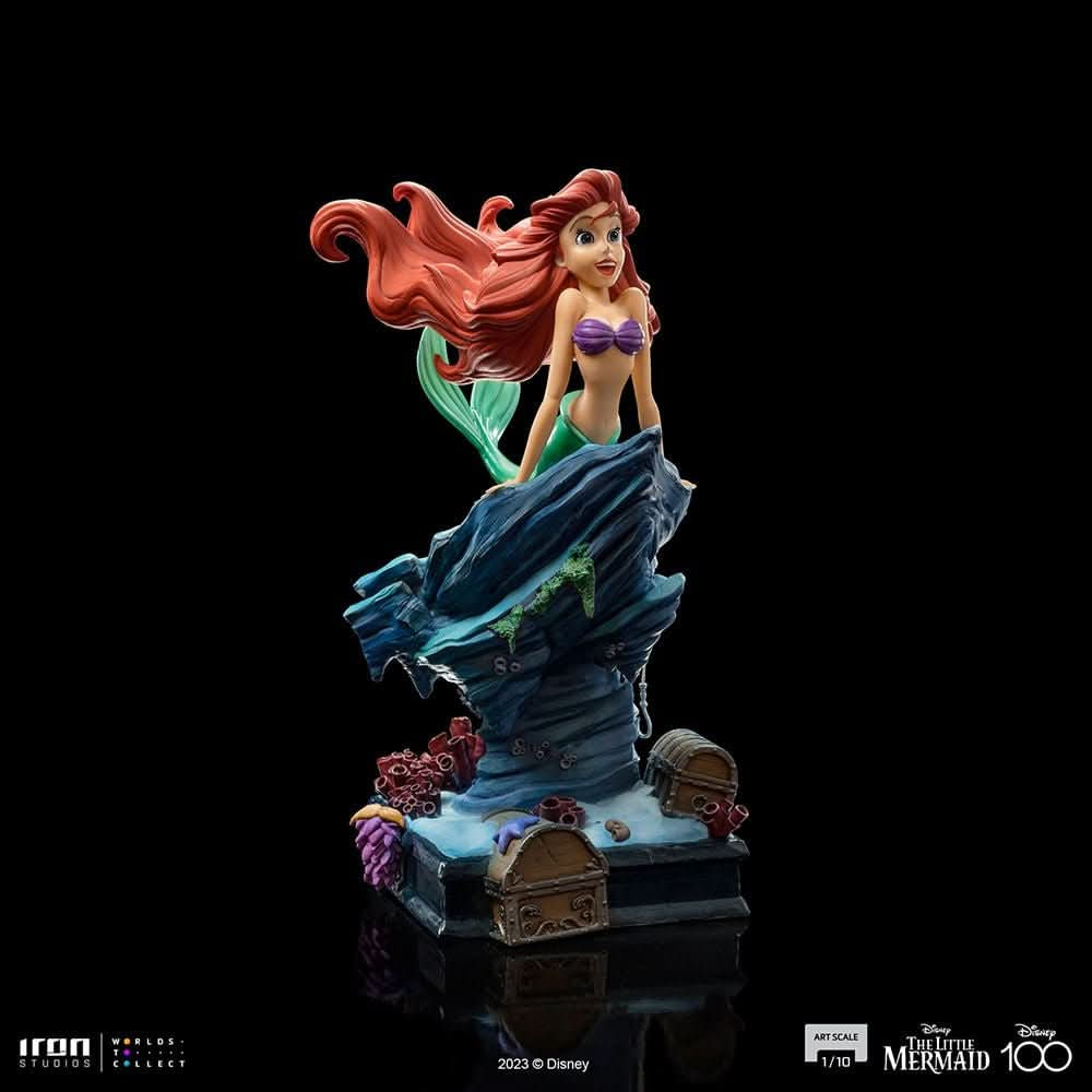 Statue Little Mermaid - Disney 100Th - Little Mermaid - Art Scale 1/10 - Iron Studios