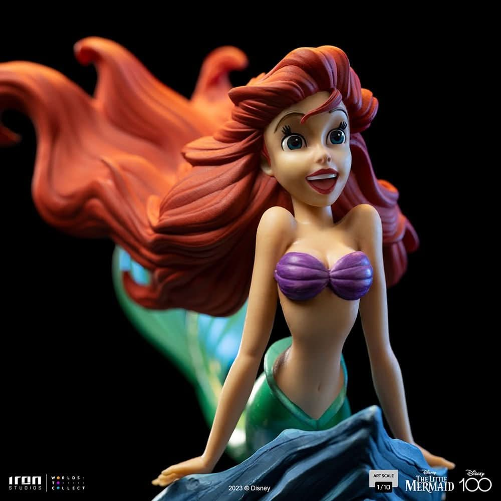 Statue Little Mermaid - Disney 100Th - Little Mermaid - Art Scale 1/10 - Iron Studios